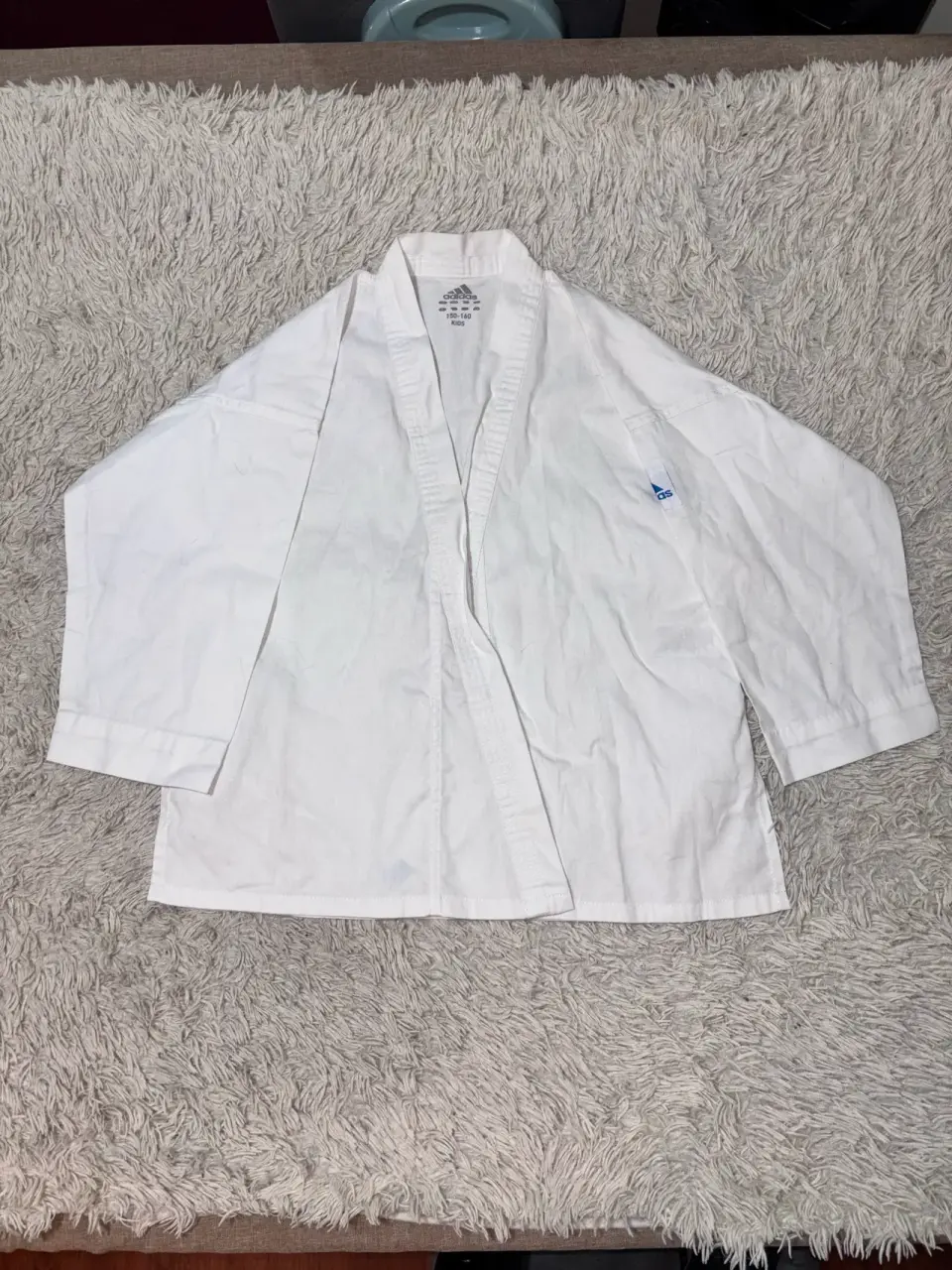 Pantalones de artes marciales blancos Adidas - miniatura 2