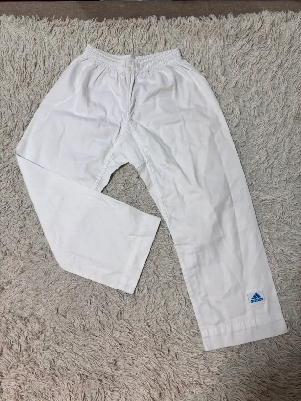 Pantalones de artes marciales blancos Adidas - miniatura 3