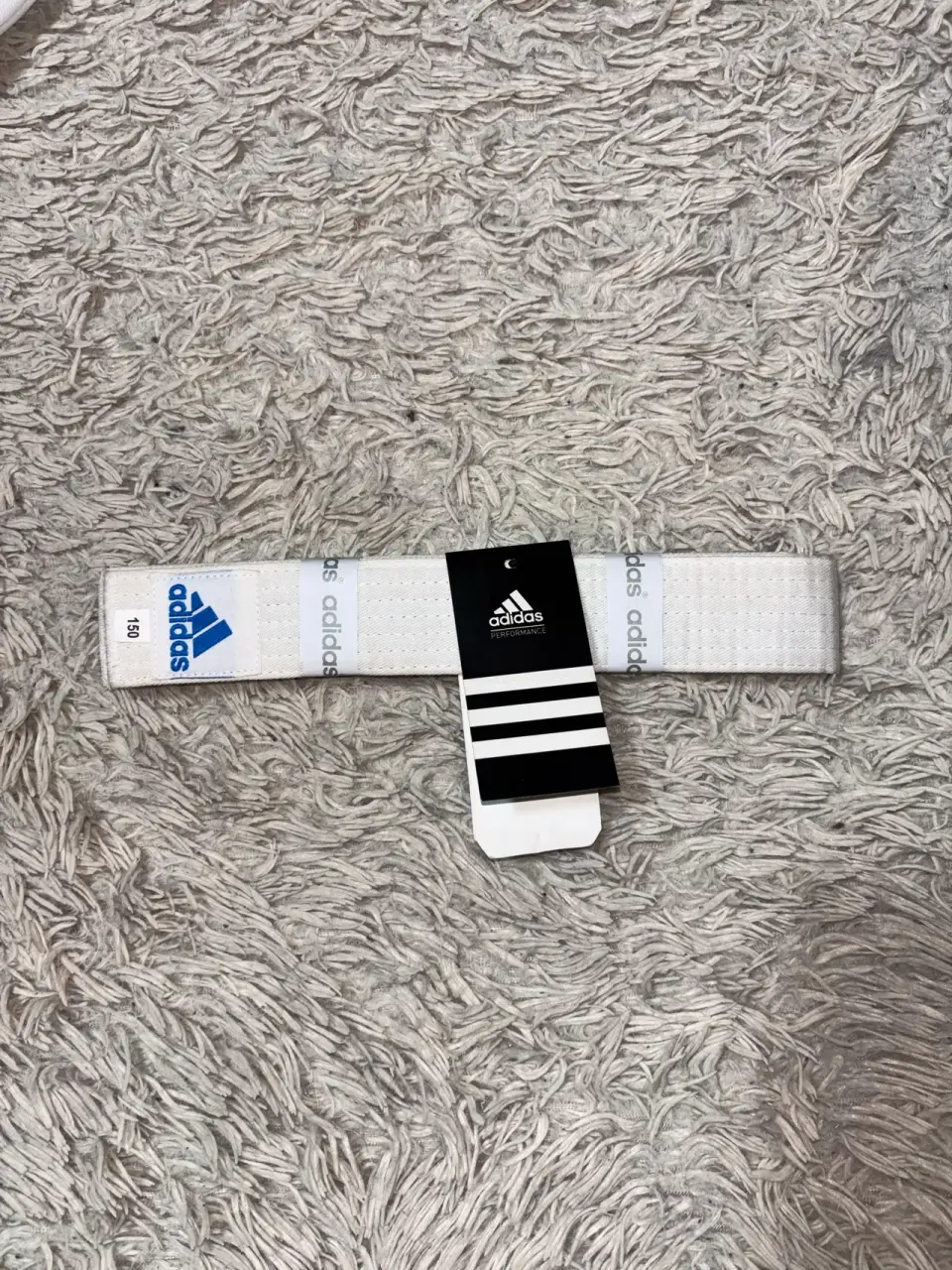 Pantalones de artes marciales blancos Adidas - miniatura 4