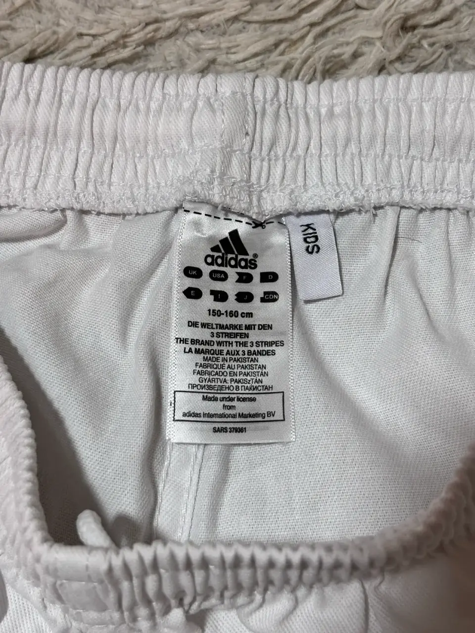 Pantalones de artes marciales blancos Adidas - miniatura 6