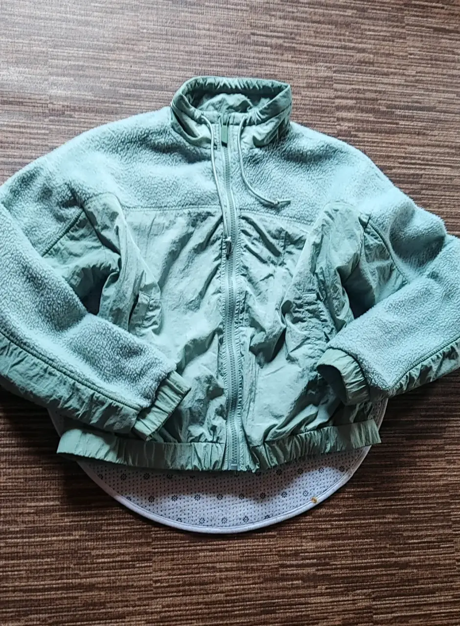 Chaqueta polar verde menta - miniatura 1