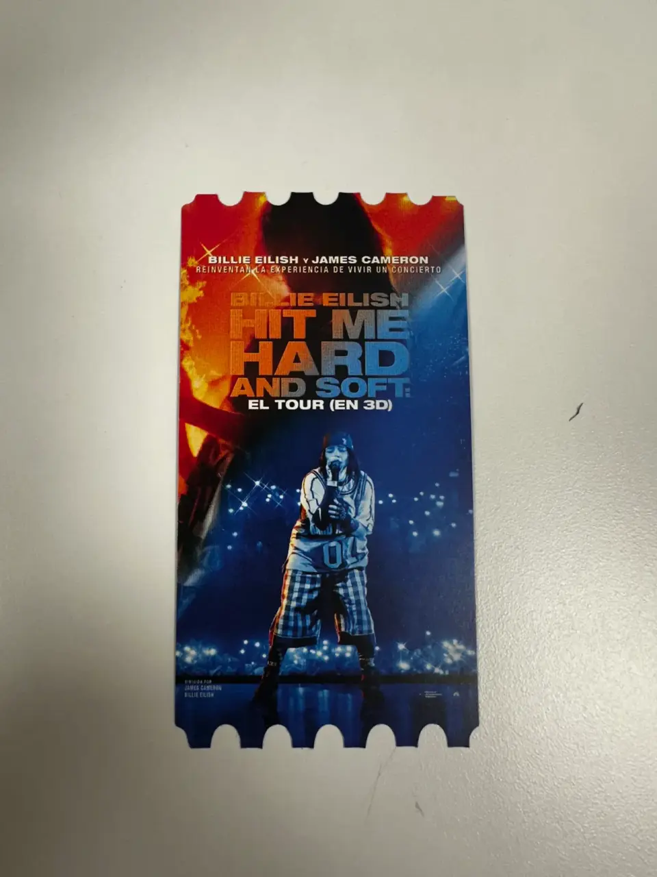 Ticket conmemorativo concierto Billie Elish - miniatura 1