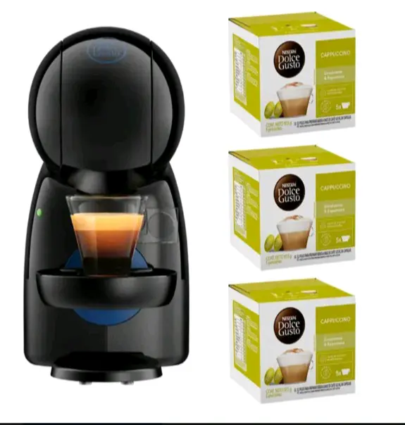 Cafetera Dolce Gusto negra con 3 pack de cápsulas - miniatura 3