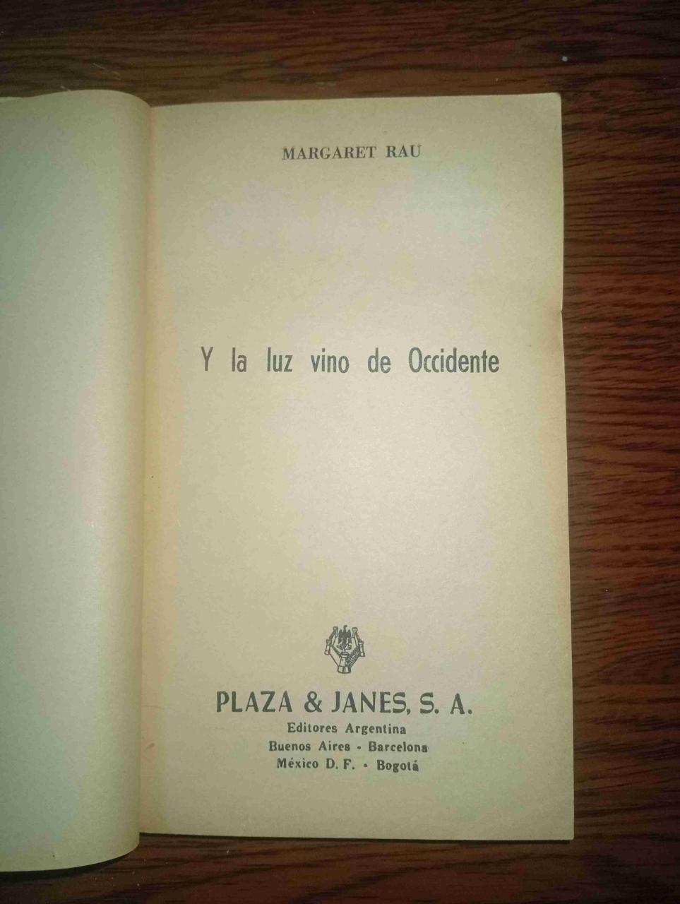 Libro Y la Luz Vino de Occidente - miniatura 2