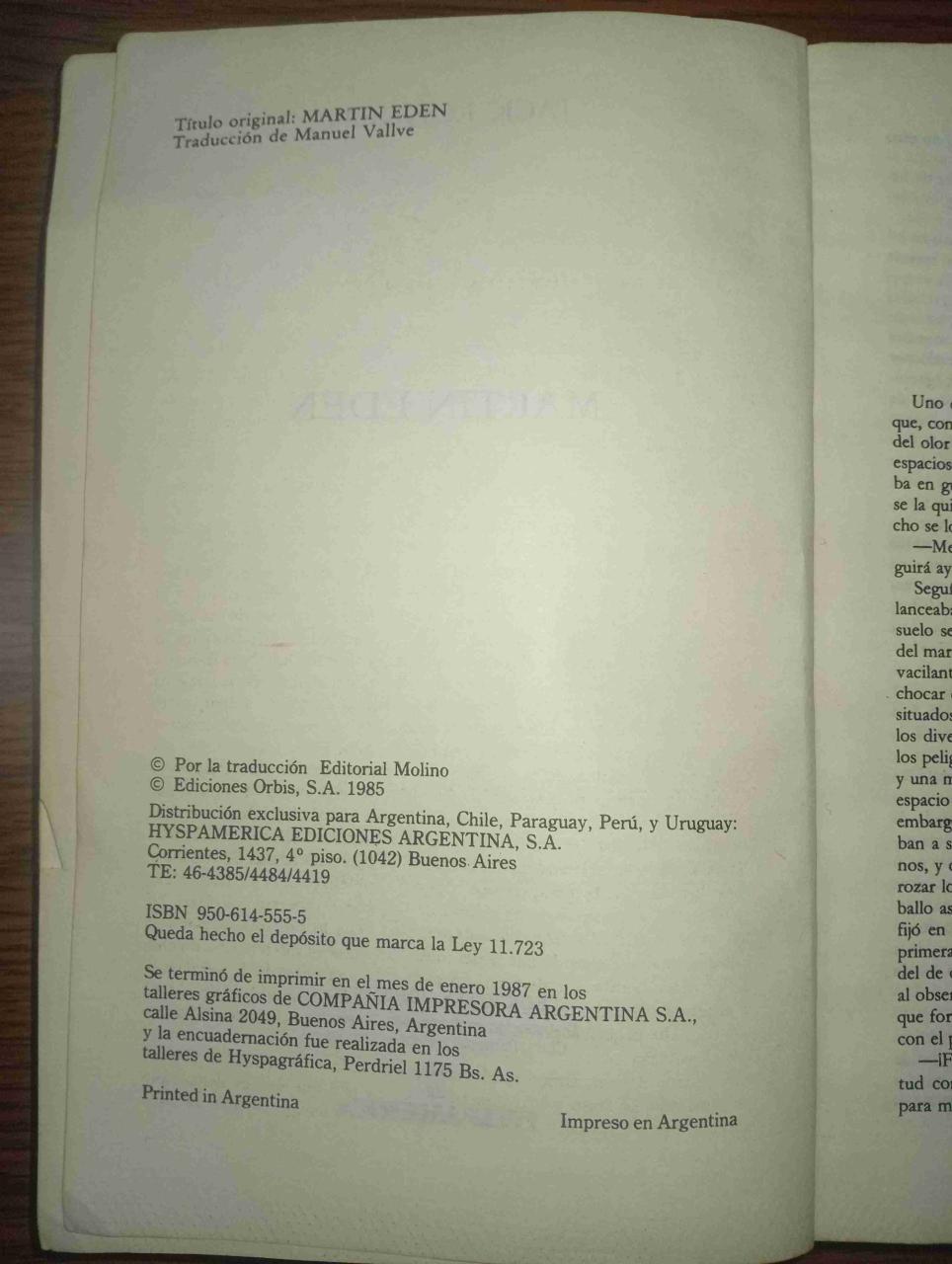 Libro Martin Eden de Jack London - miniatura 2