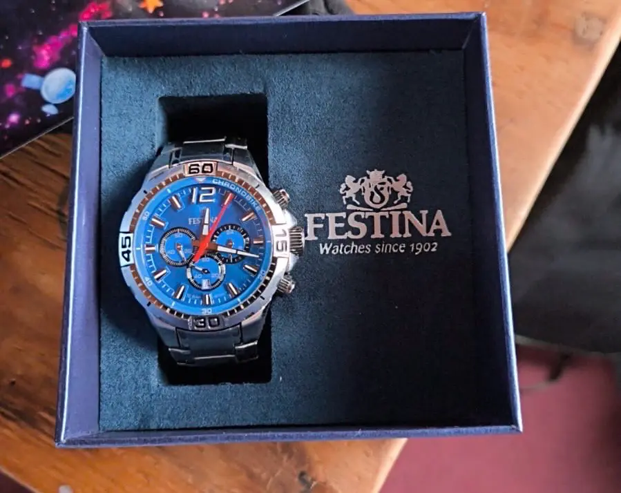 Reloj Festina con esfera azul - miniatura 1