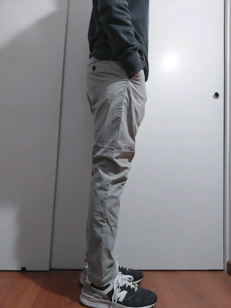 Pantalón chino gris claro - miniatura 3