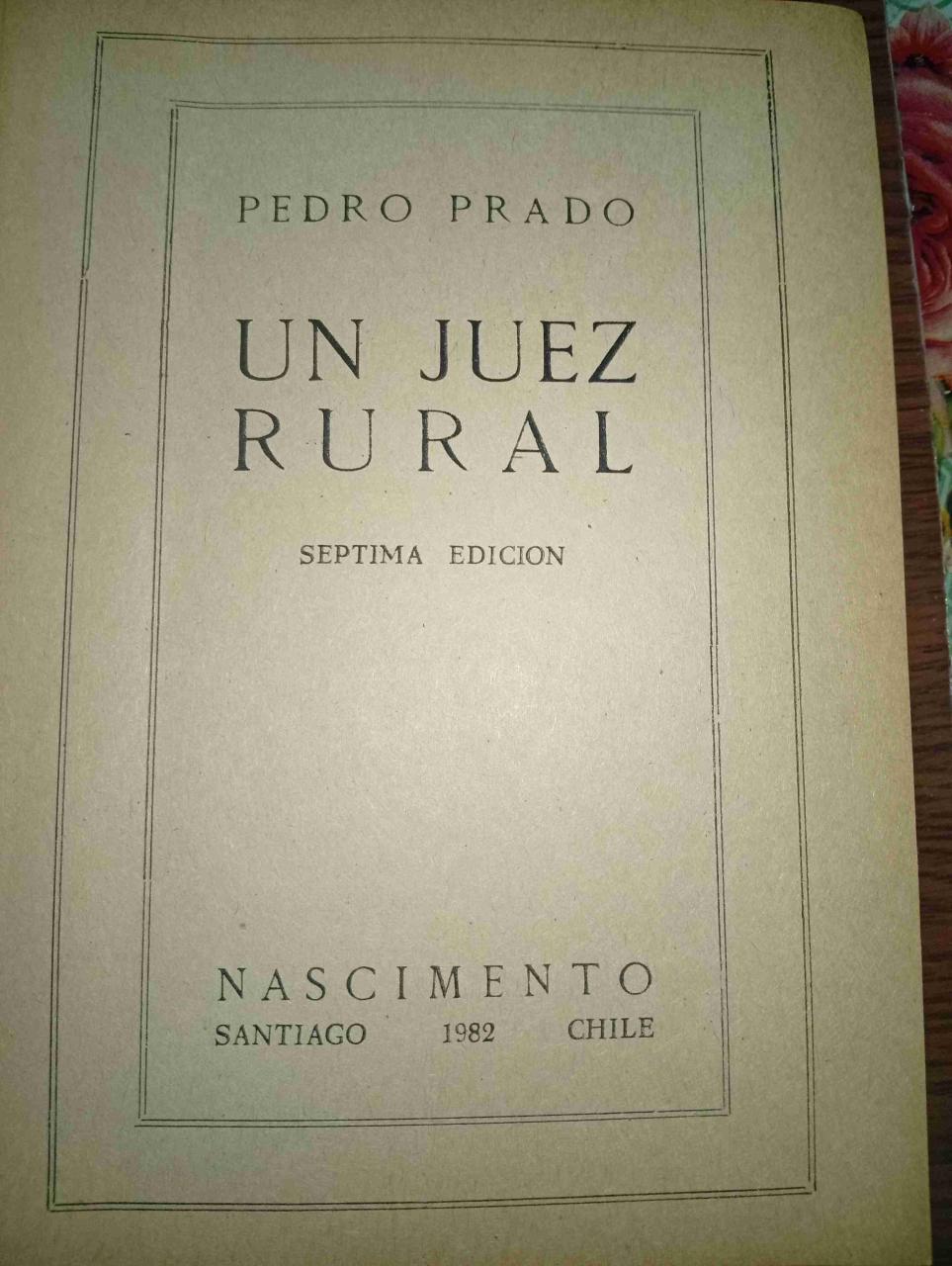 Libro Un Juez Rural de Pedro Prado - miniatura 2