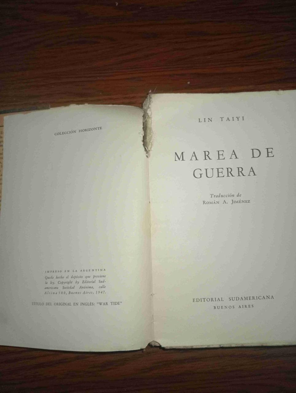Libro 'Marea de Guerra' usado - miniatura 2