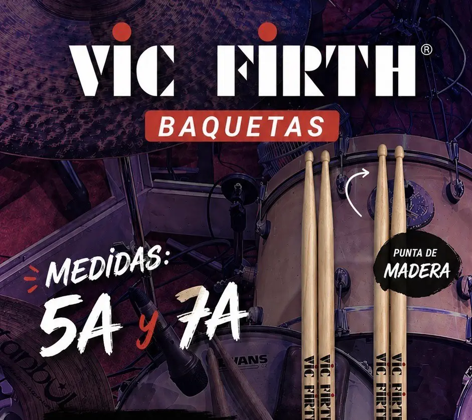 Baquetas Vic Firth 5A y 7A - miniatura 3