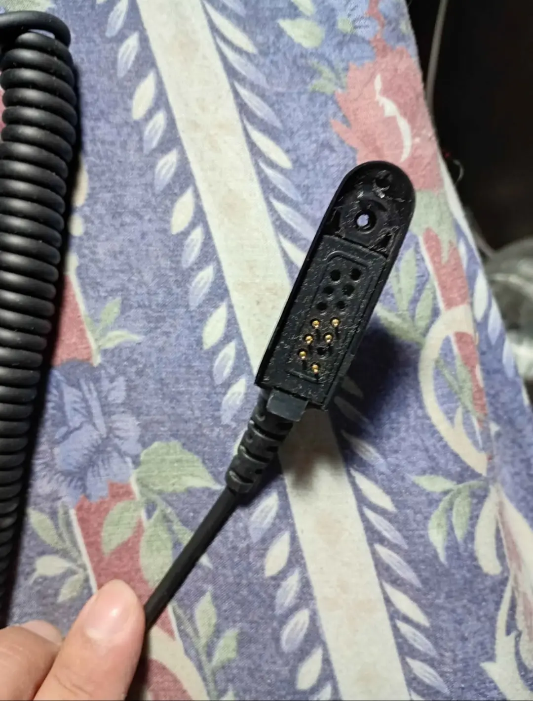 Micrófono Motorola con cable espiral - miniatura 2