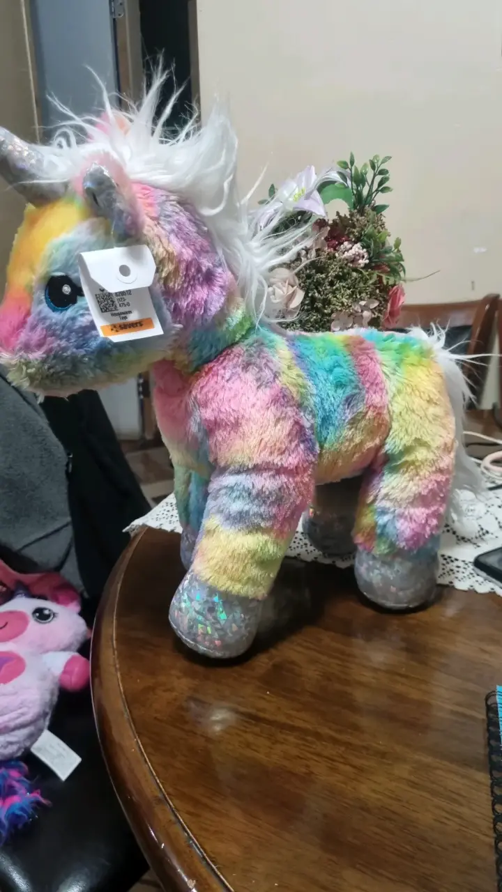 Peluche unicornio multicolor
