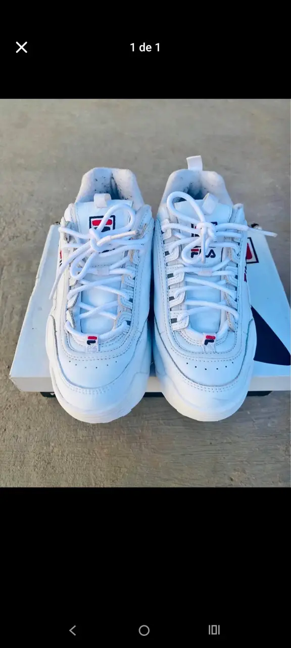Zapatillas deportivas blancas Fila