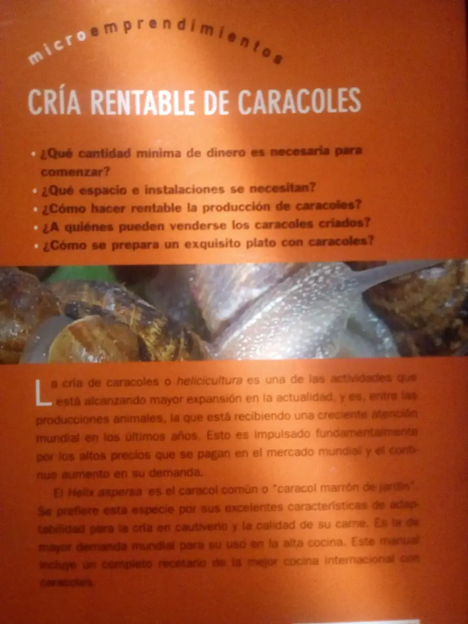 Libro Cría Rentable de Caracoles - miniatura 2