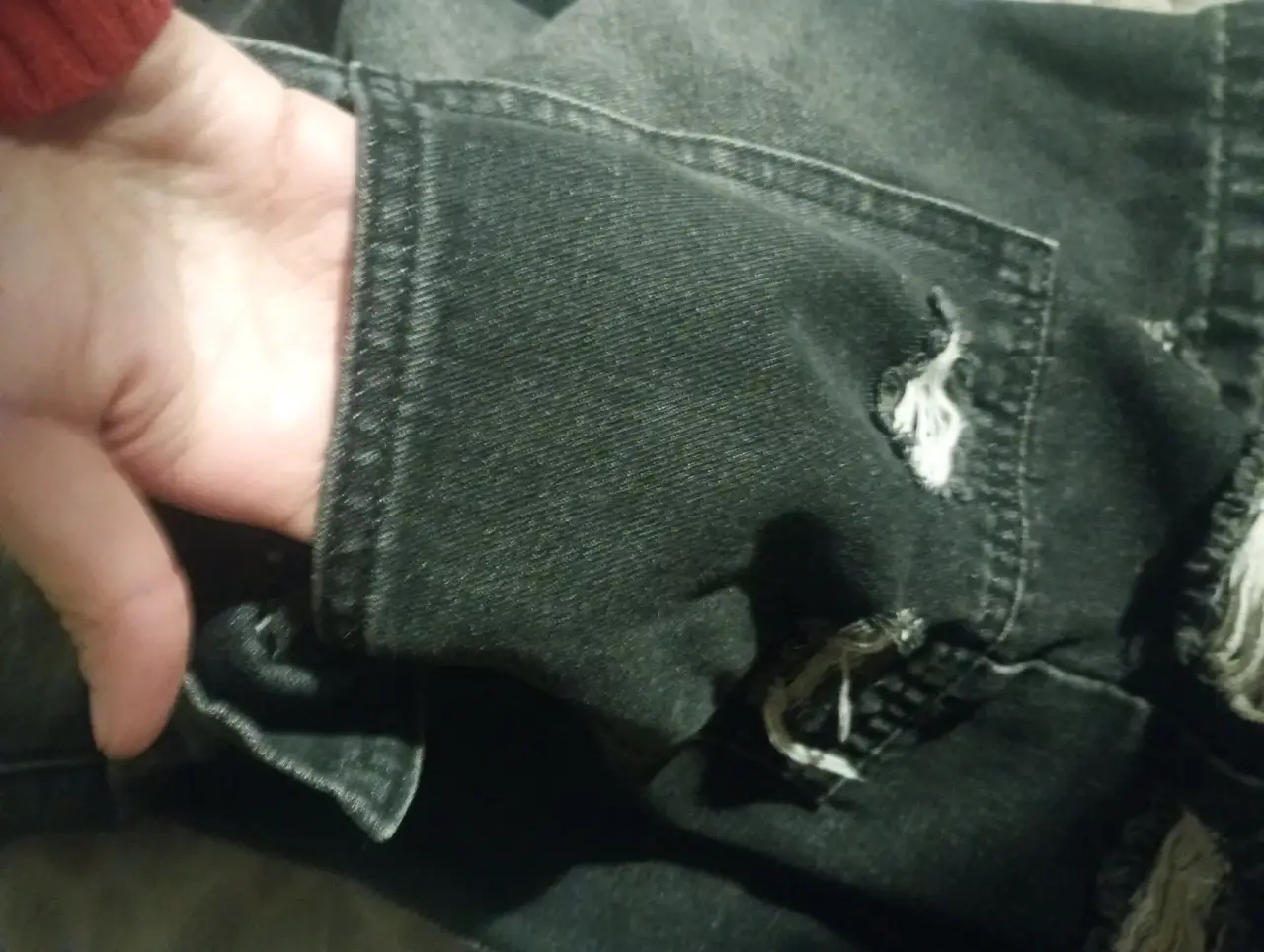 Bermudas de mezclilla usadas SHEIN - miniatura 3