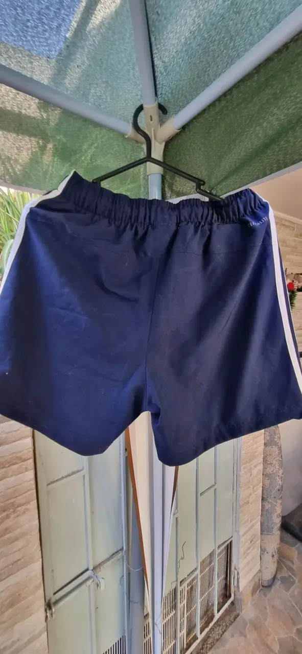 Short deportivo azul Adidas - miniatura 2