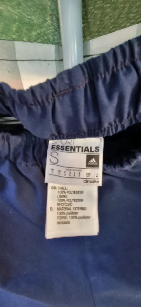 Short deportivo azul Adidas - miniatura 3