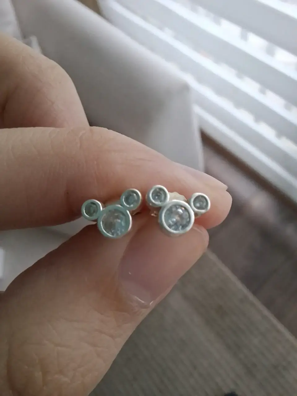 Aritos Mickey Mouse Plata 925 - miniatura 2