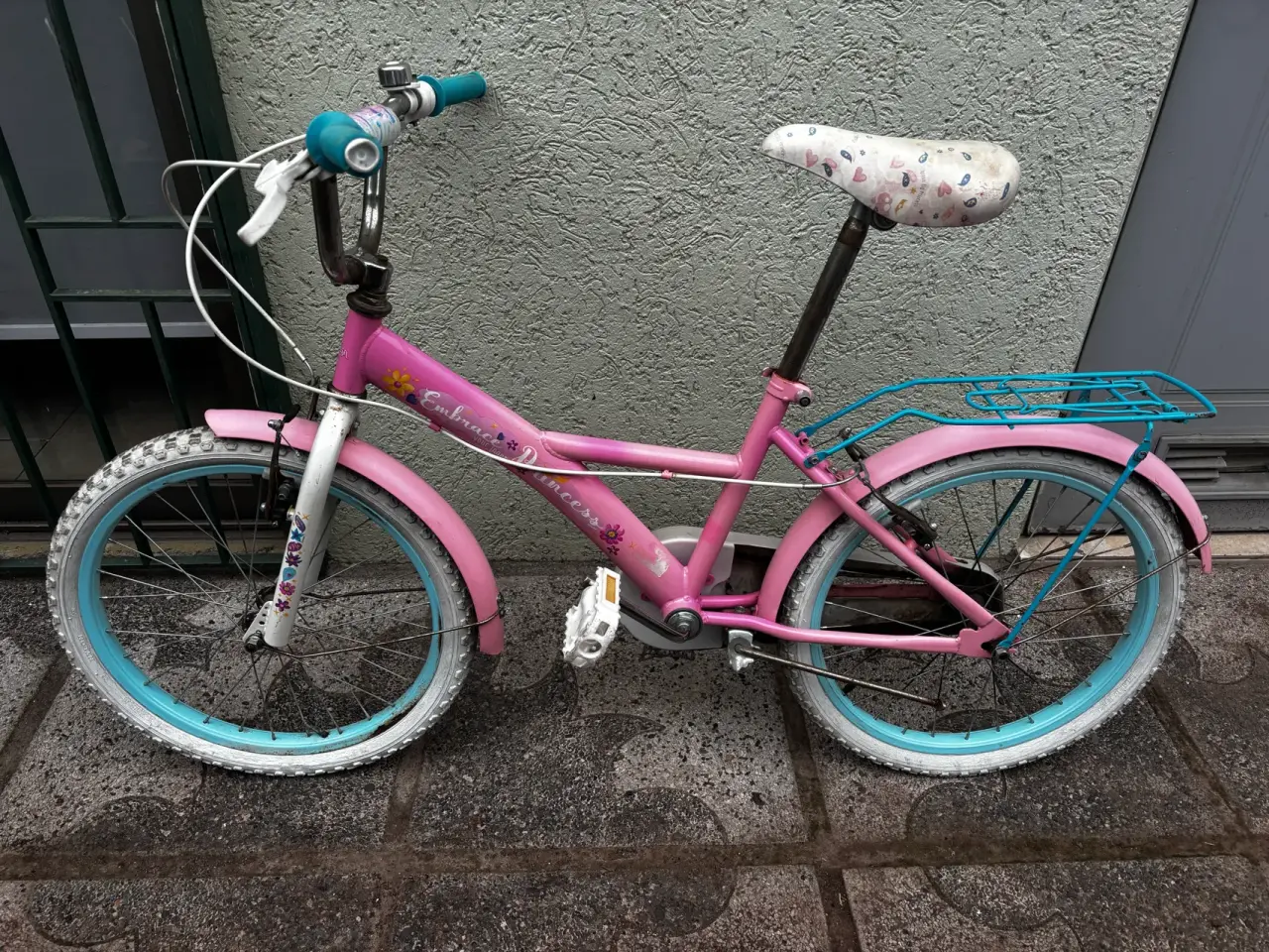 Bicicleta infantil rosa princesas - miniatura 4