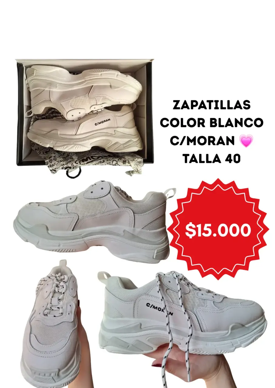 Zapatillas Blancas Talla 40