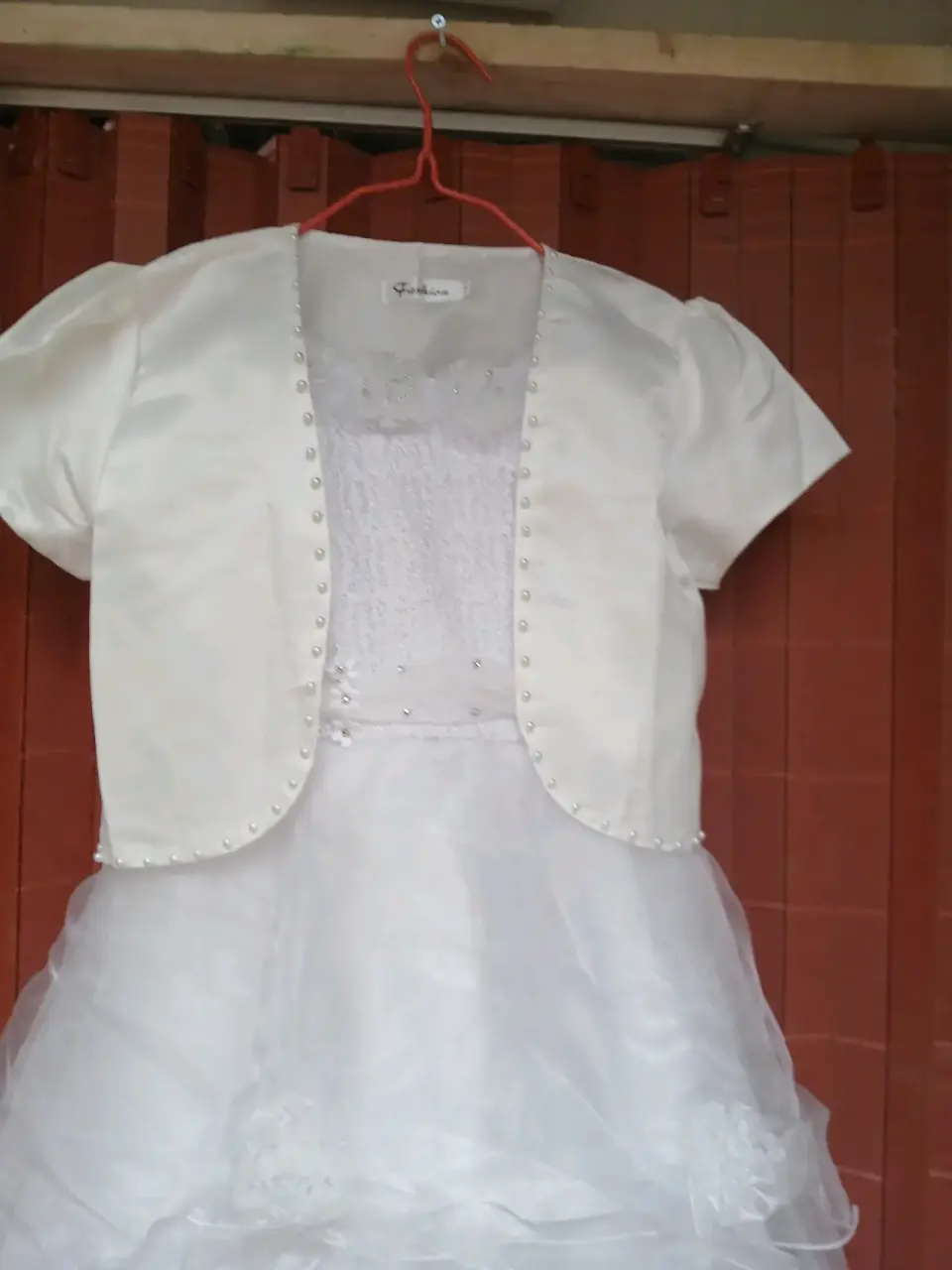 Vestido de primera comunión blanco - miniatura 4