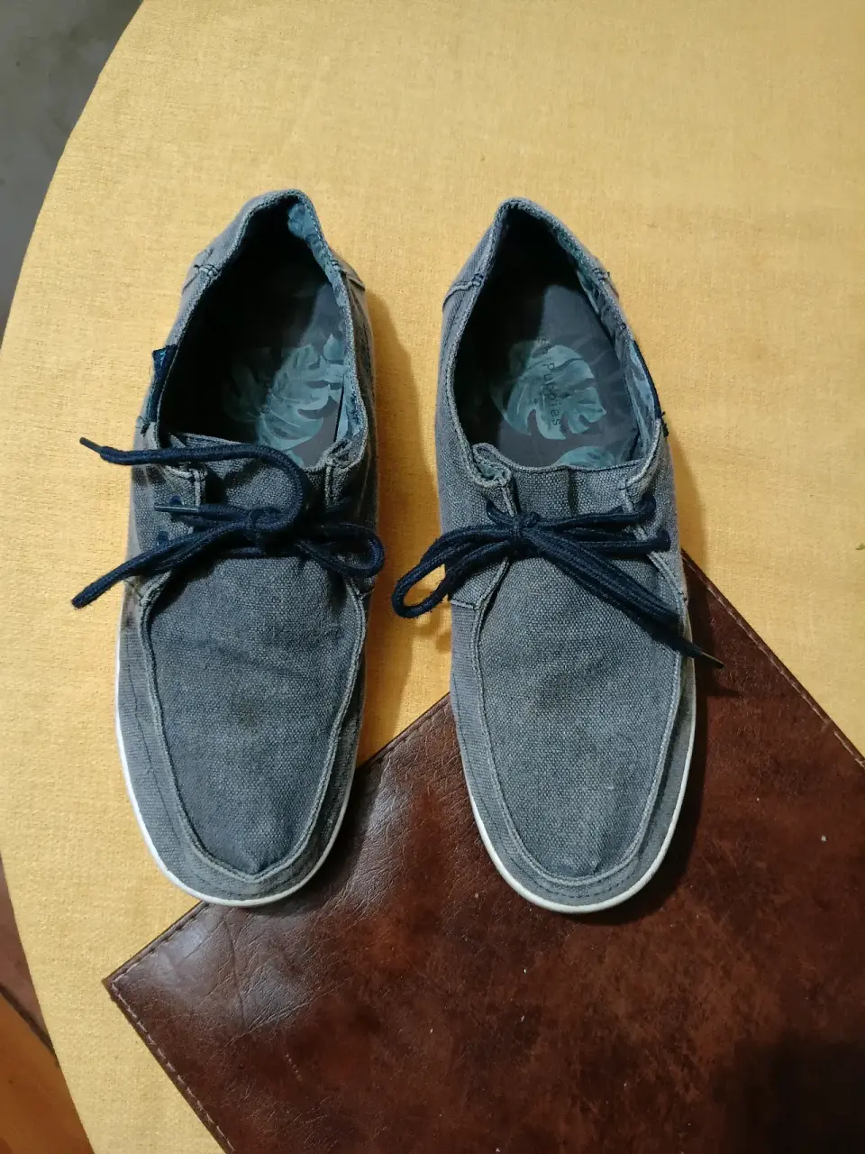 Zapatos casuales de lona azul - miniatura 1