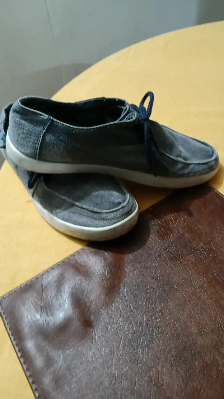 Zapatos casuales de lona azul - miniatura 3