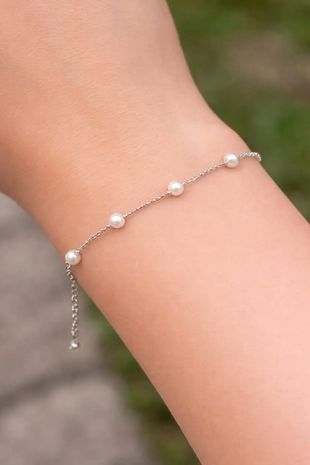 Pulsera de perlas y plata - miniatura 1