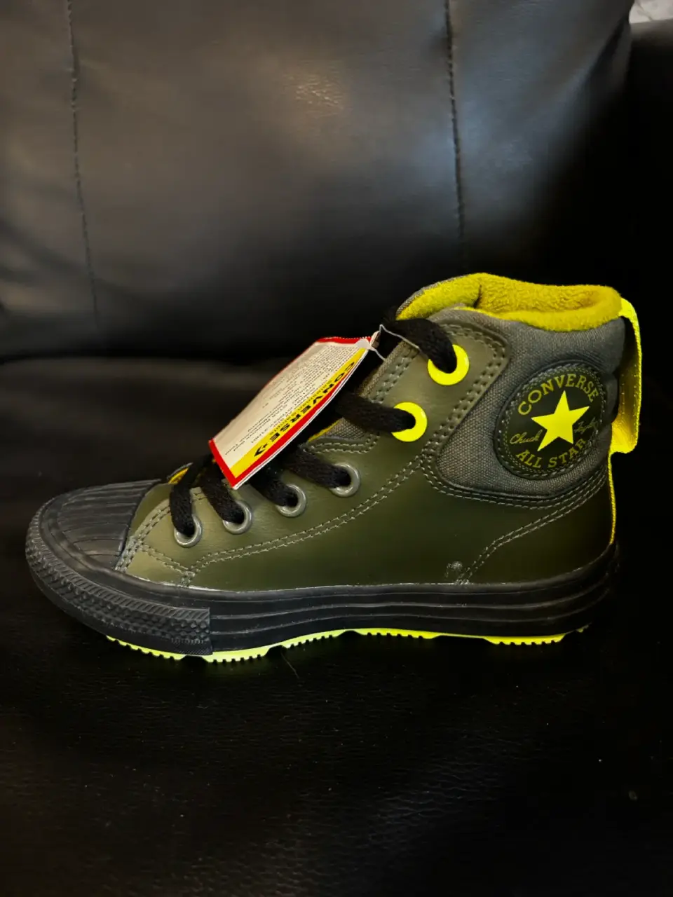Zapatos Converse verde y negro - miniatura 4