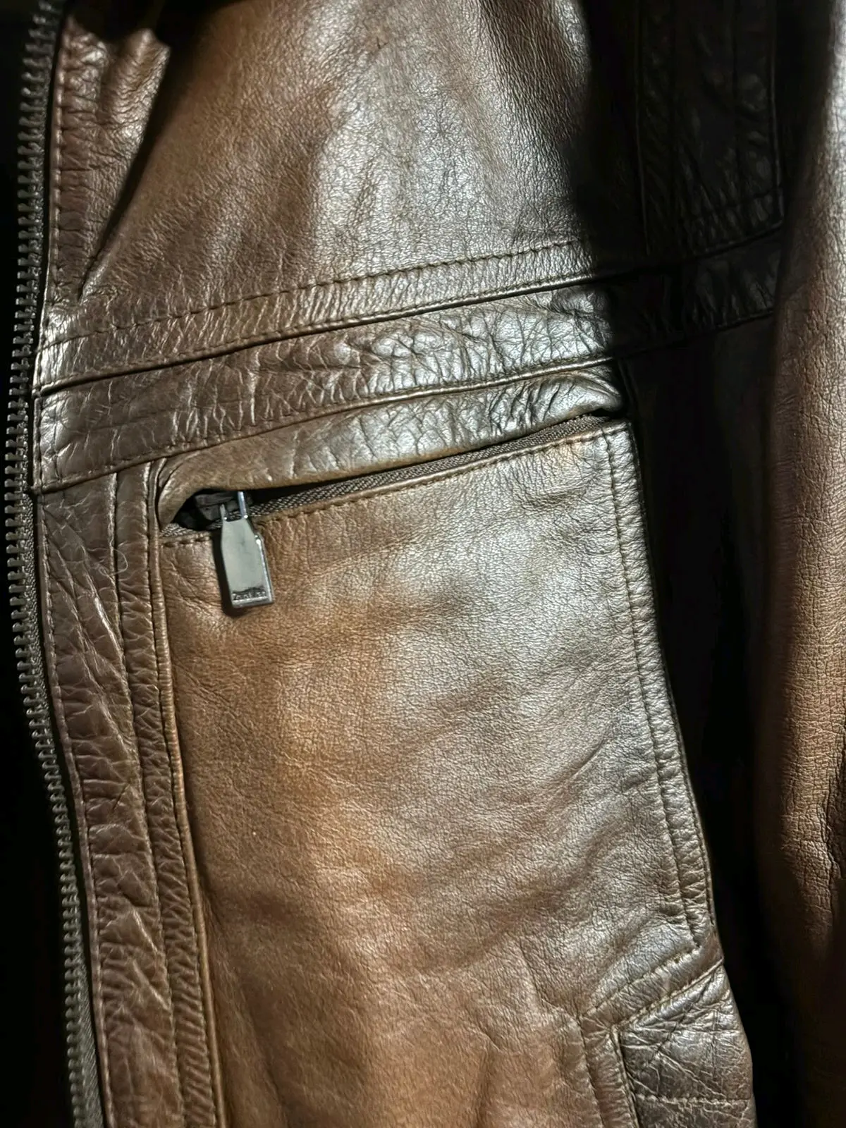 Chaqueta cuero Zara man  moda sport - miniatura 2