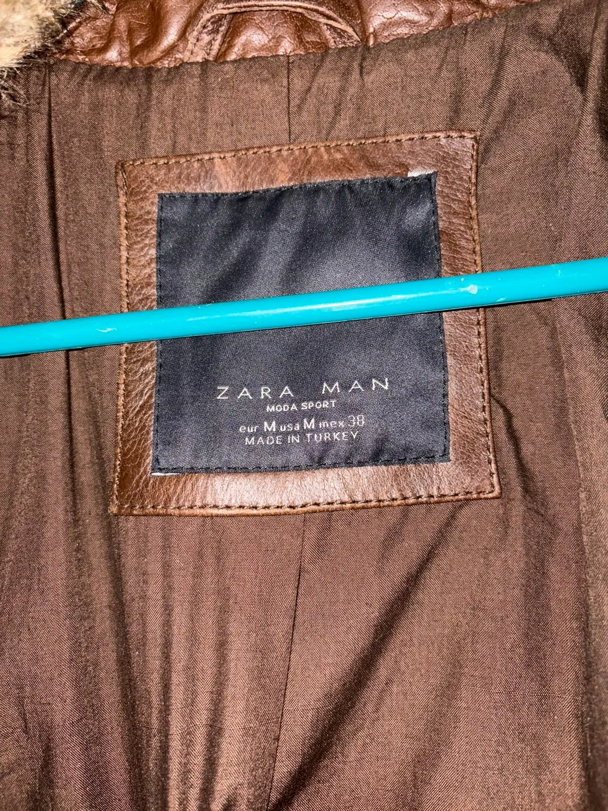 Chaqueta cuero Zara man  moda sport - miniatura 4