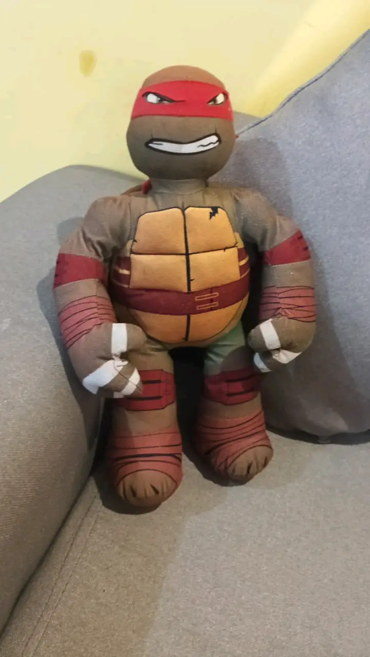 Peluche tortuga ninja 60 cm aprox