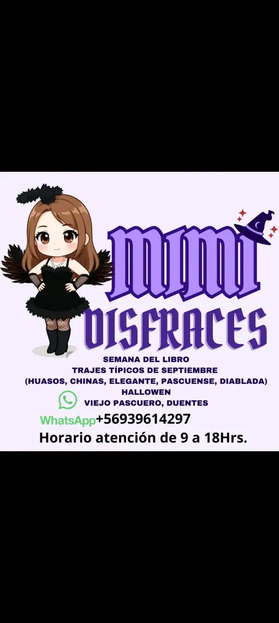 Arriendo de Disfraces Mimi