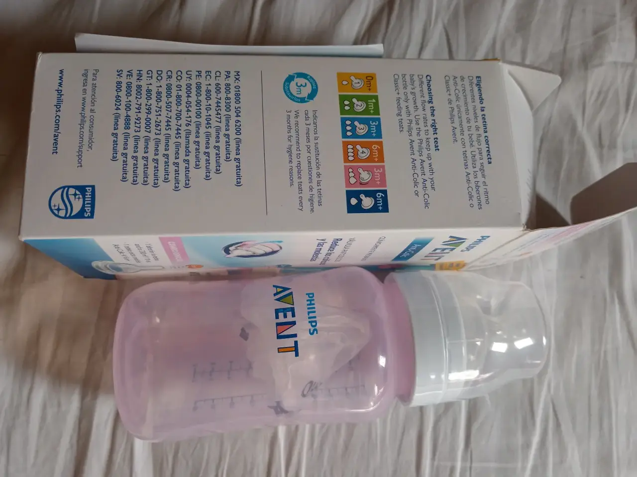 Mamadera Philips Avent rosada - miniatura 1