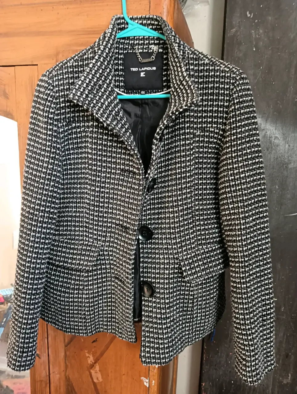 Chaqueta de lana a cuadros - miniatura 2