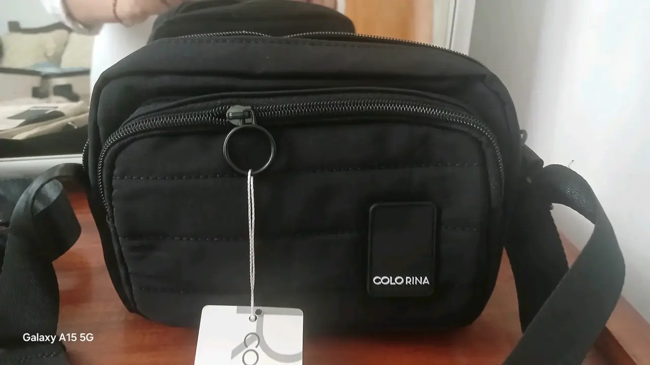 Cartera negra Colorina nuevo