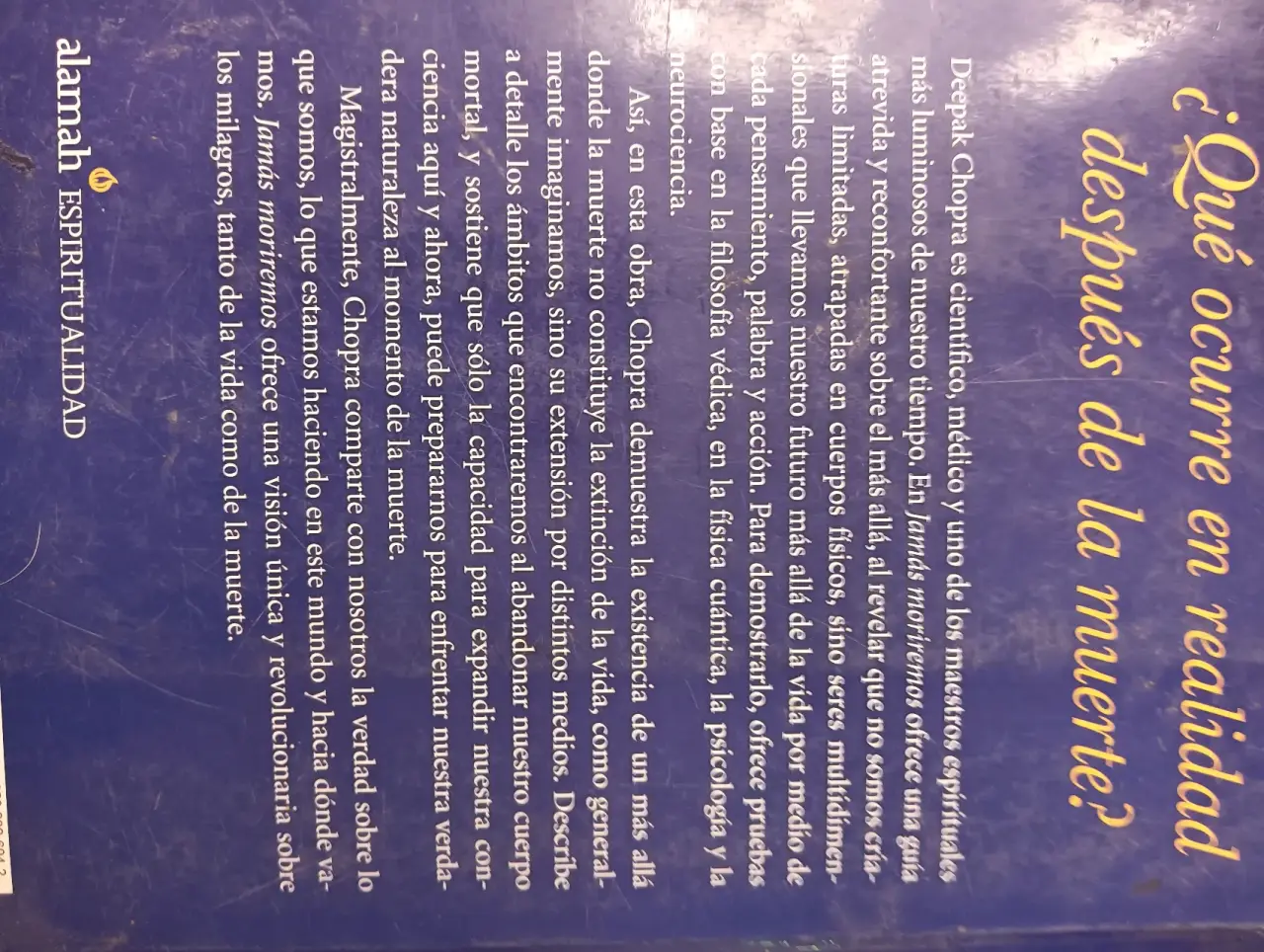 Libro 'Jamás Moriremos' Deepak Chopra - miniatura 2