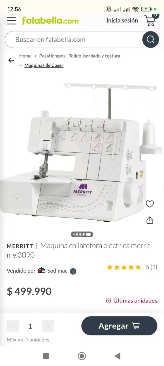 Máquina colleretera Merrit blanca - miniatura 4