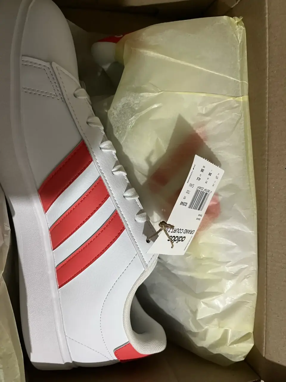 Zapatillas blancas Adidas rojas - miniatura 2