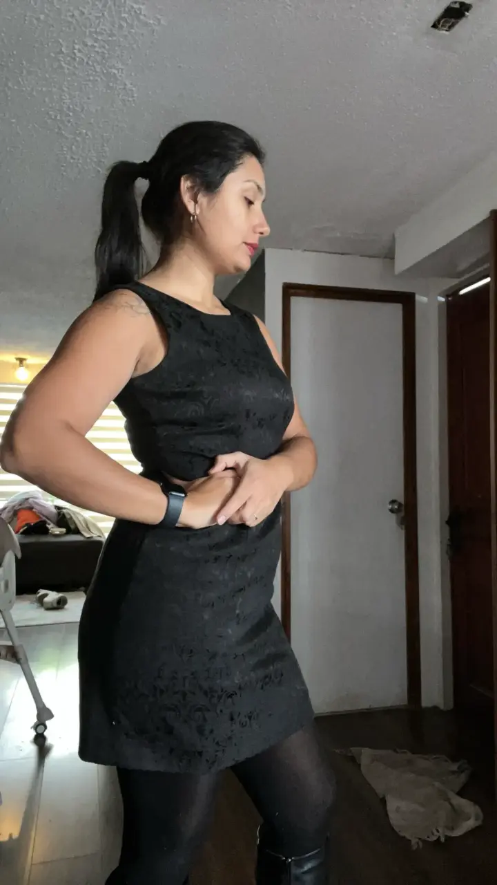 Vestido oficina negro sin mangas - miniatura 2