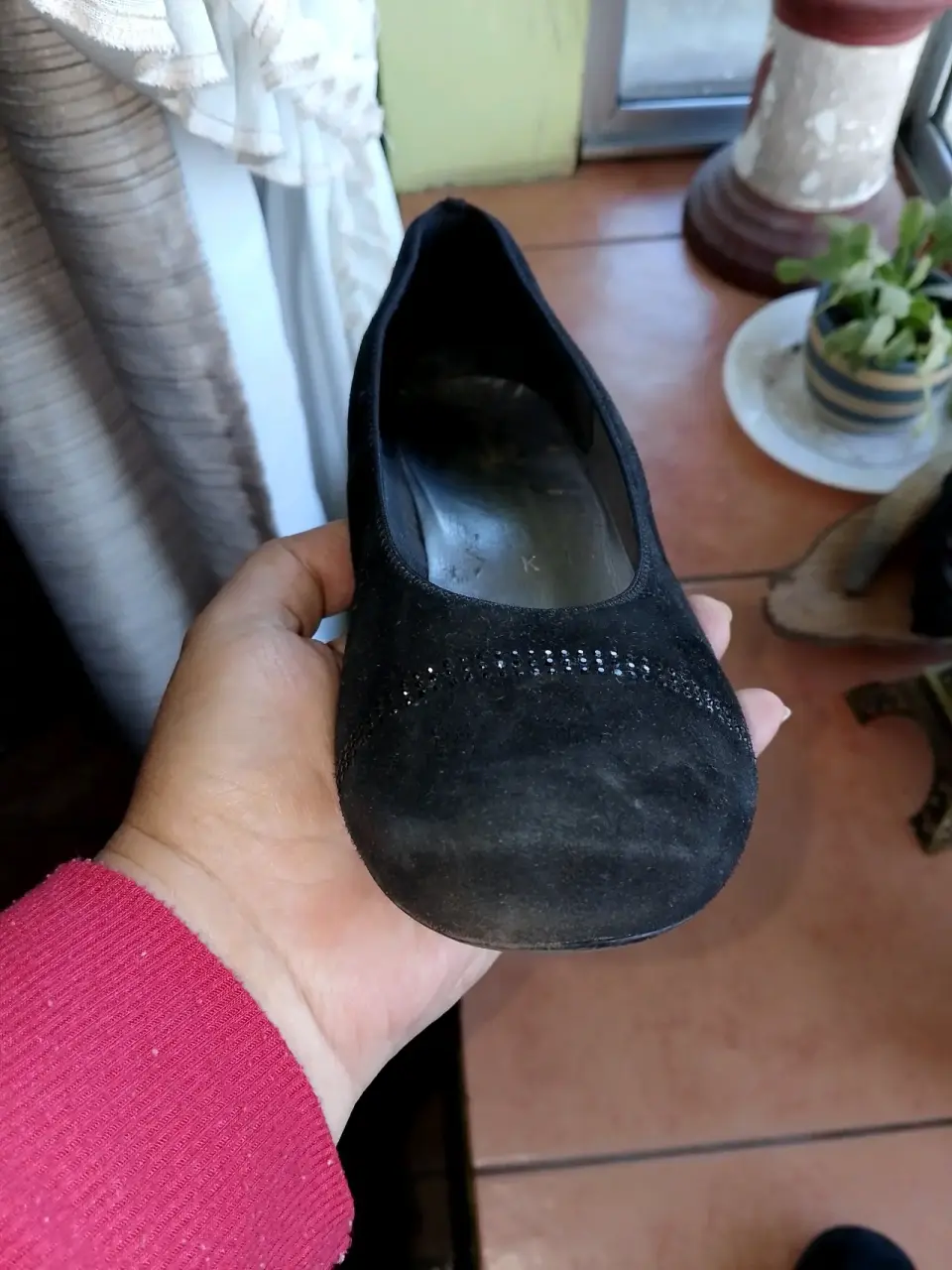 Zapatos negros de gamuza - miniatura 4