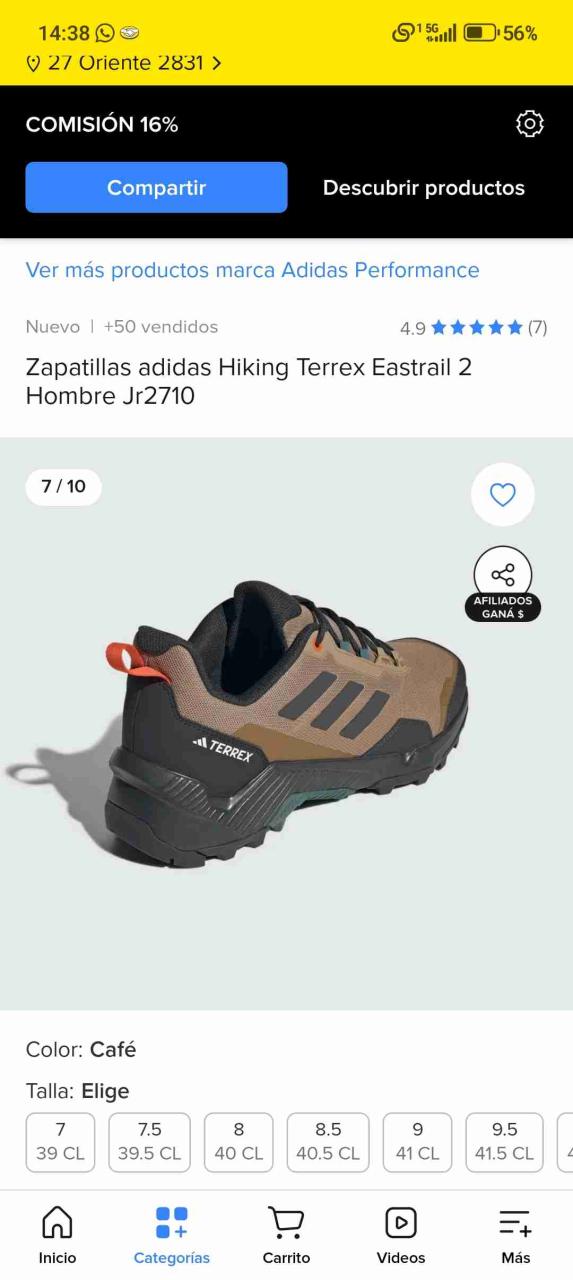 Zapatillas Adidas Terrex Eastrail Hombre - miniatura 3