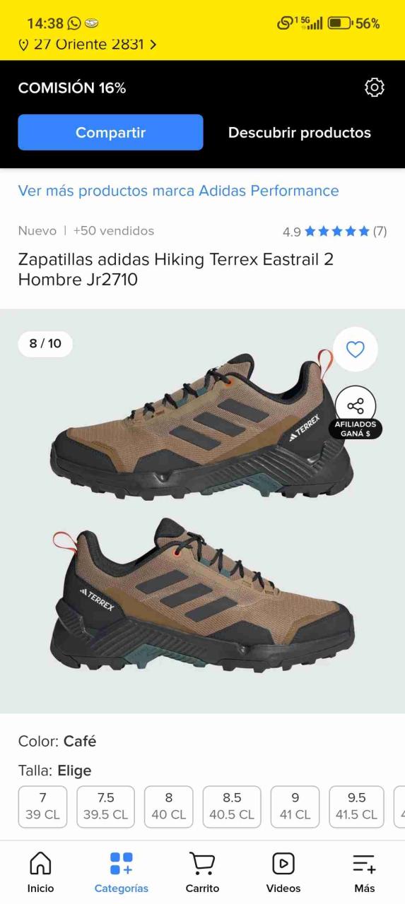 Zapatillas Adidas Terrex Eastrail Hombre - miniatura 4