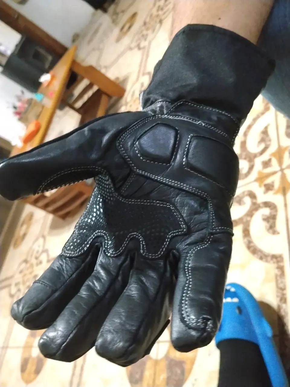 Guantes de moto negros - miniatura 3