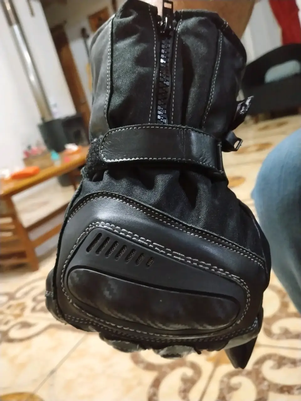 Guantes de moto negros - miniatura 4