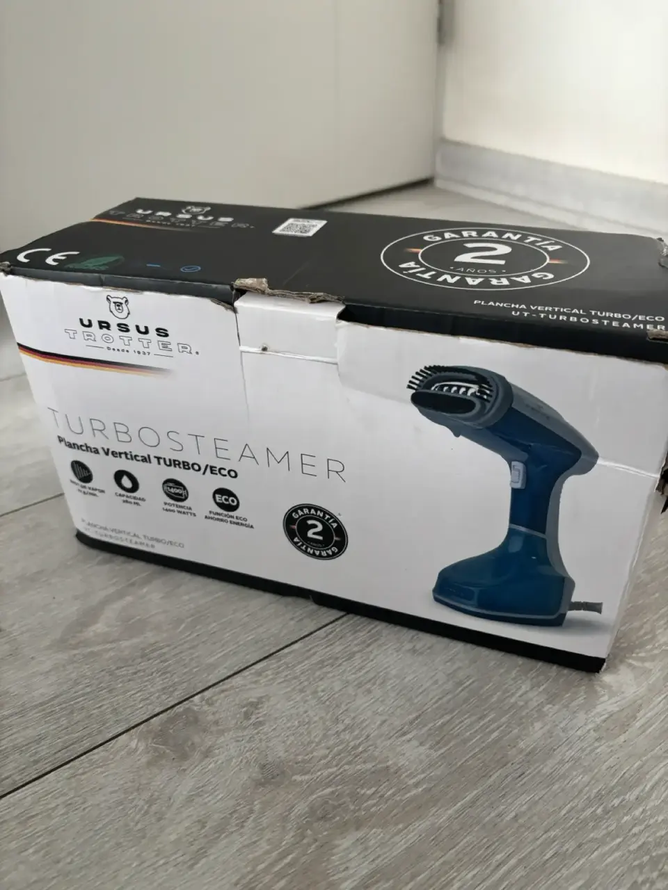 Plancha a vapor  vertical TurboSteam azul - miniatura 2