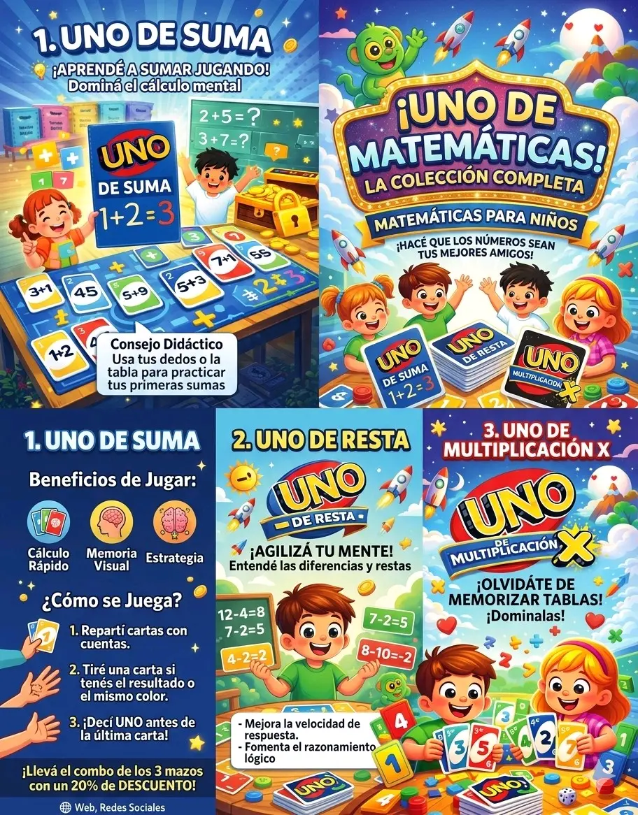Juego UNO de matemáticas - miniatura 1