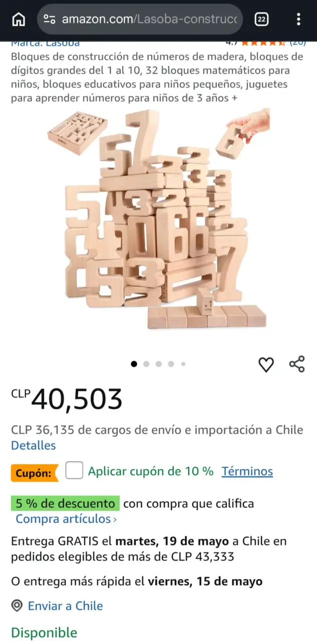Juego educativo de números Sumblox - miniatura 2