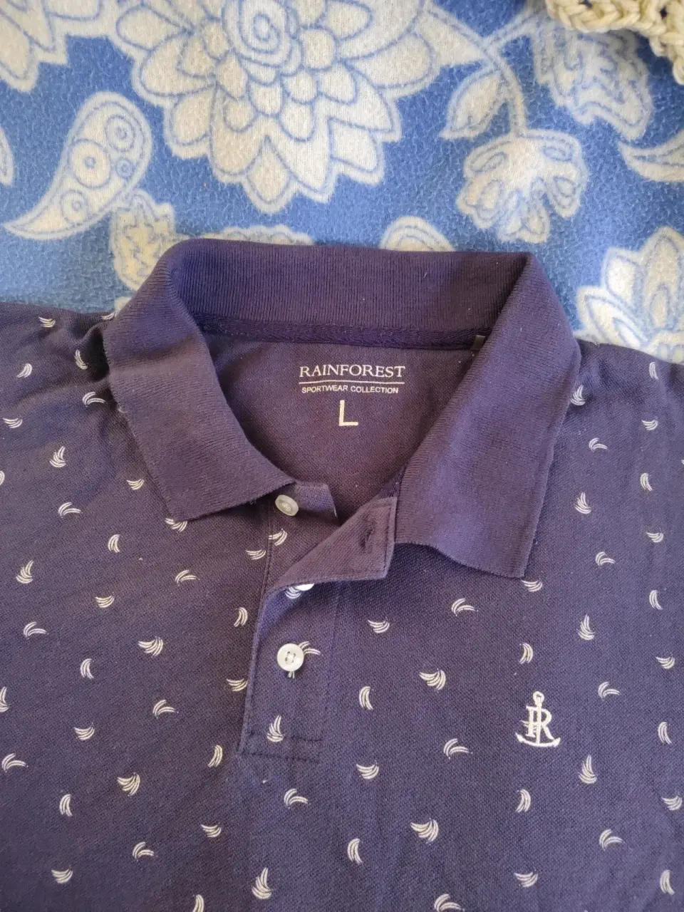 Polera pique azul estampada - miniatura 2
