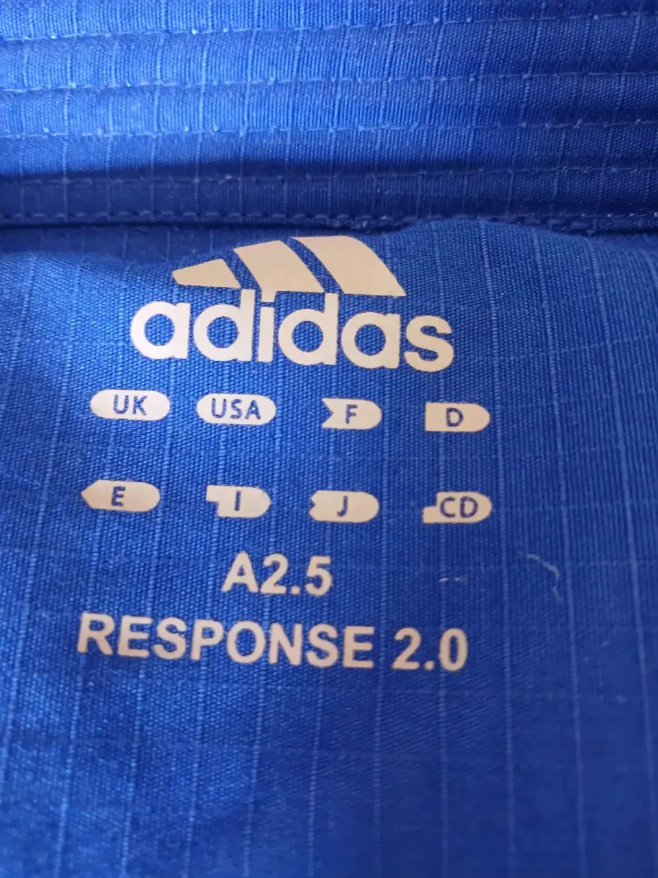 Kimono de judo azul Adidas - miniatura 3